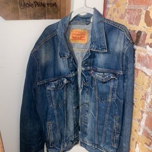 Levi Denim Distressed Jean Jacket
